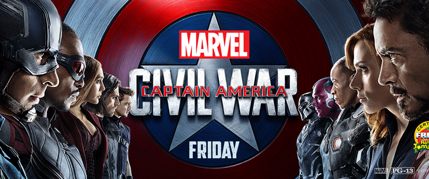 CAPTAIN AMERICA CIVIL WAR-IN CINEMAS THIS FRIDAY